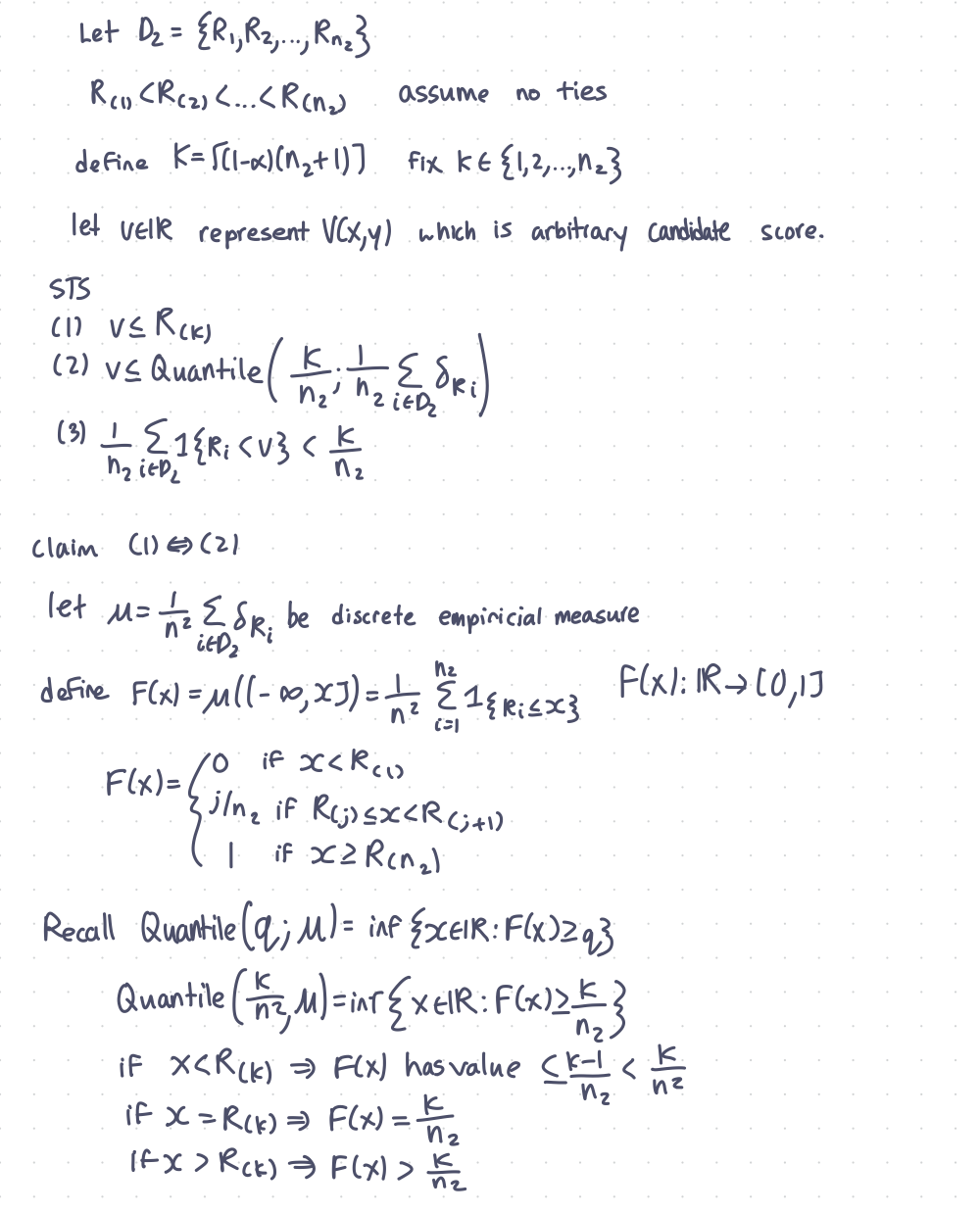 ECDF and Generalized Inverse Derivation